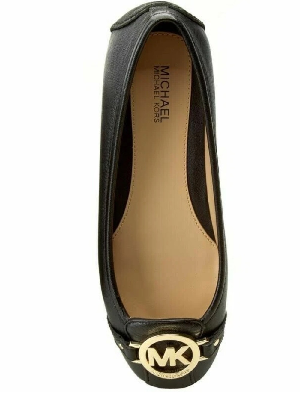 Michael Kors Fulton Flat Ballet Flats Shoes Moccasins Black Leather Size 9.5 New - Picture 7 of 9